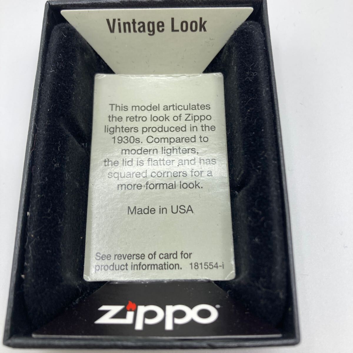 〇【6771】ZIPPOジッポーオイルライター Vintage Look ビンテージルック 1930年代復刻版_画像9