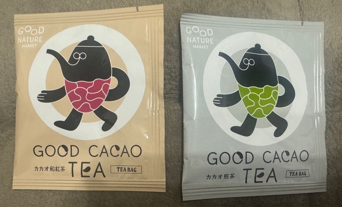 新品未使用未開封　GOOD CACAO TEA  2袋　ティーパック　カカオ煎茶　カカオ和紅茶