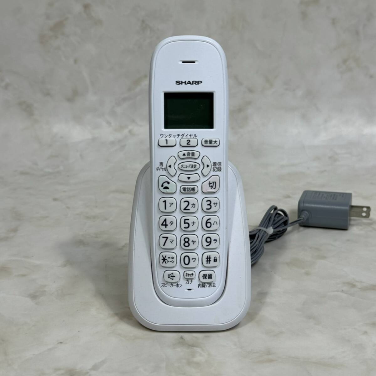 A5398　シャープ SHARP 電話機 子機付 小型家電 固定電話 生活家電_画像6