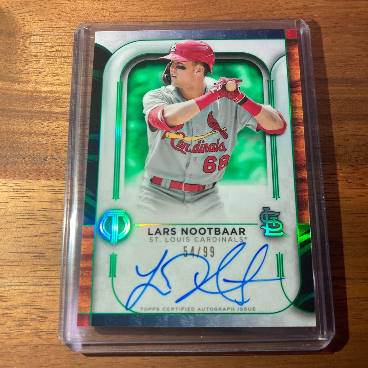 99枚限定！2022 Topps Tribute Lars Nootbaar ラーズ ヌートバー RC Auto ルーキー サイン 検) WBC 大谷翔平の画像1