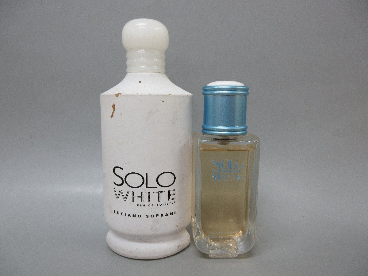 LUCIANO SOPRANI SOLO ルチアーノ ソプラーニ ソロ ホワイト(廃盤) 100ml 残量約7割 ムスク 50ml 残量約9割 2点セット_画像1