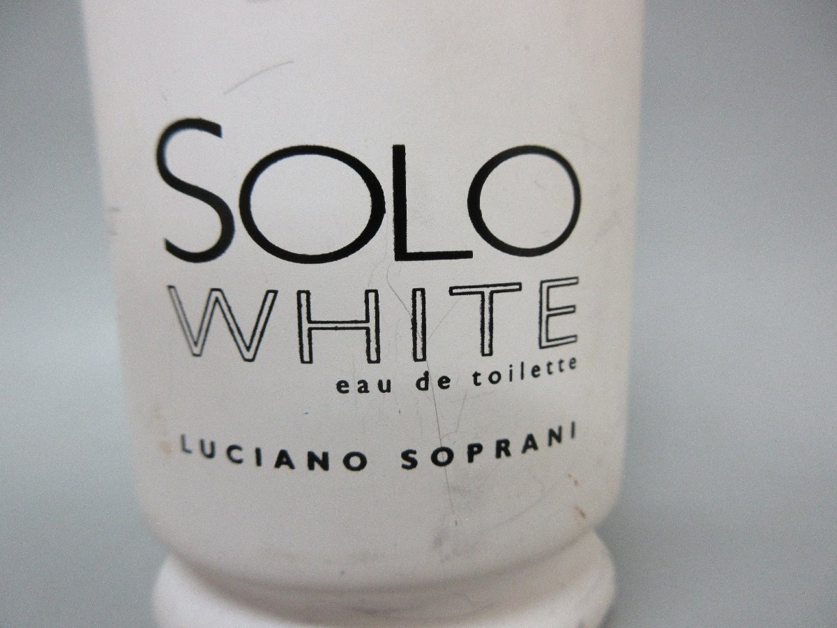 LUCIANO SOPRANI SOLO ルチアーノ ソプラーニ ソロ ホワイト(廃盤) 100ml 残量約7割 ムスク 50ml 残量約9割 2点セット_画像6