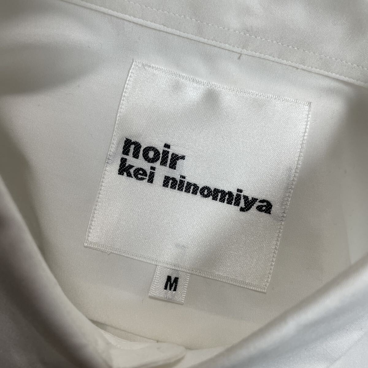 noir kei ninomiyanowa-ru Kei ni блохи ya Comme des Garcons рубашка с длинным рукавом белый M