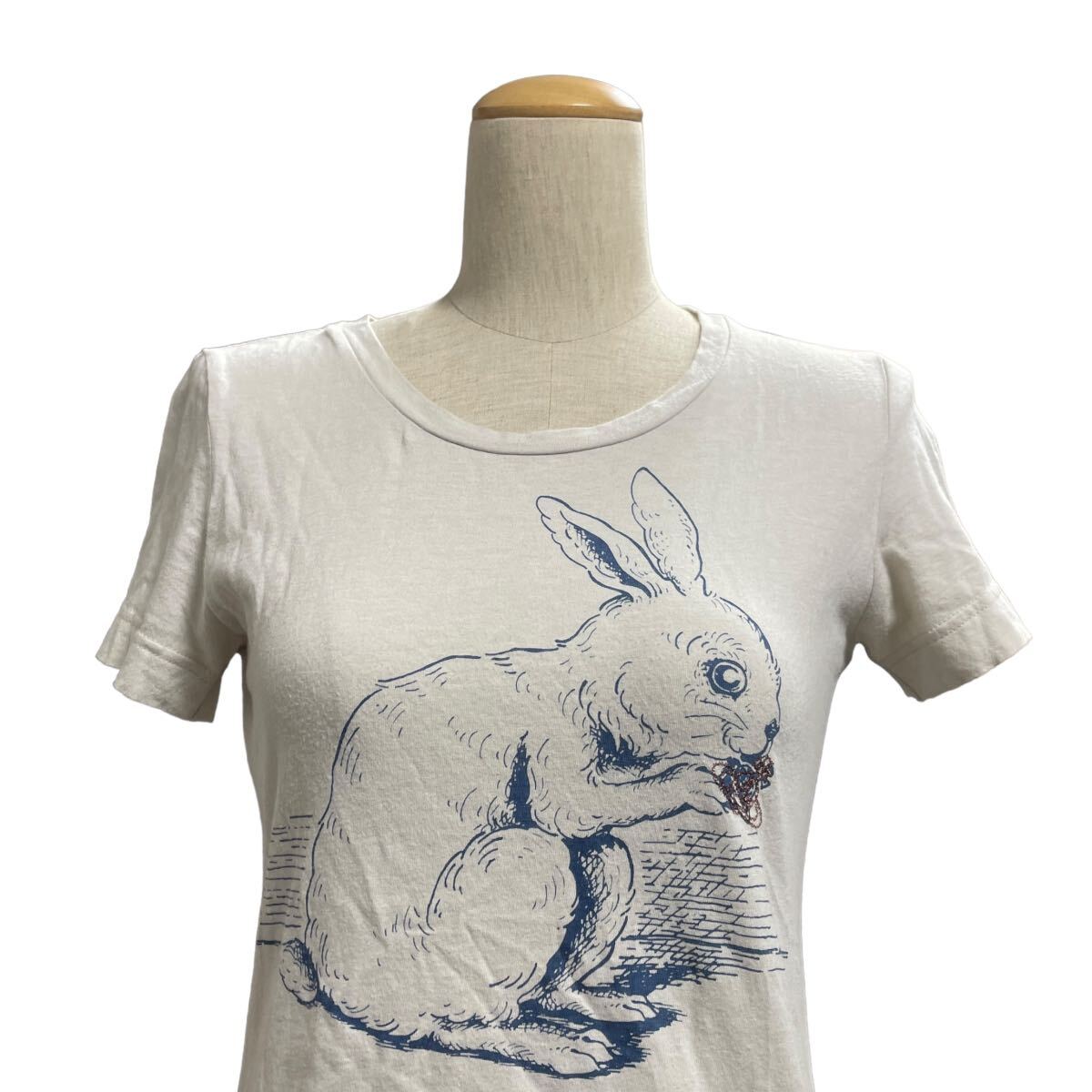 Vivienne Westwood RED LABEL ヴィヴィアン 半袖カットソー ウサギ 2 M オーブ刺繍_画像4
