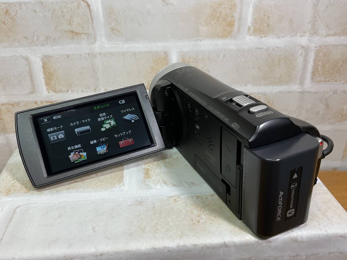 【名古屋発】SONY/ソニー ビデオカメラ HDR-CX485 ブラック Handycam_画像4