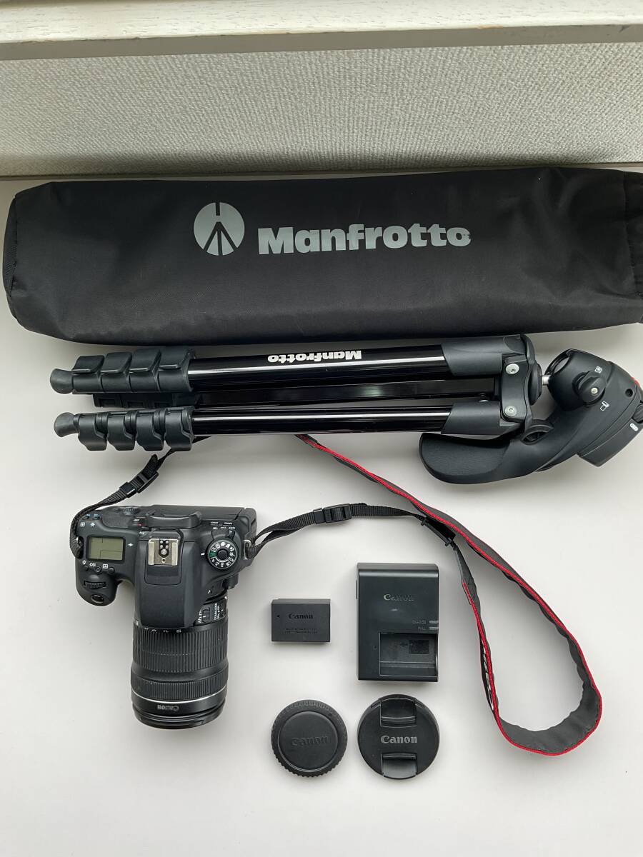 【好評につき第4弾！】【大阪発】【Canon】キャノン EOS 8000D zoom EFS 18-135mm 一眼レフカメラ 三脚【Manfrotto】MKCOMPACTACN-BK付_画像2