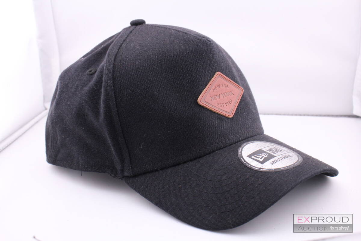 中古品★R11 New Era 9FORTY A-Frame Trucker エーフレームトラッカー キャップ 野球帽 キャップ 帽子 綿100％ ブラック_画像1