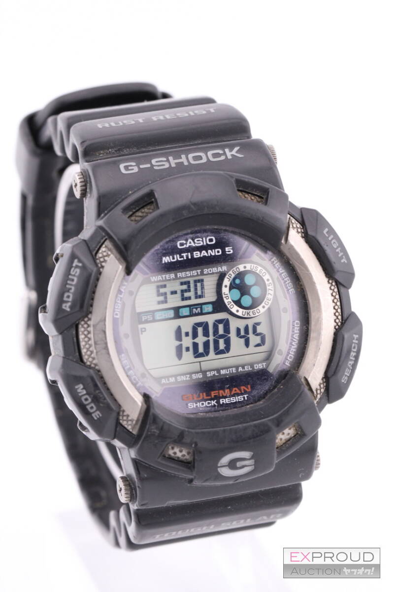 良品★R112 CASIO カシオ G-SHOCK ジーショック 腕時計 GULFMAN ガルフマン マルチバンド5 20気圧防水 メンズ腕時計 動作確認済み_画像1