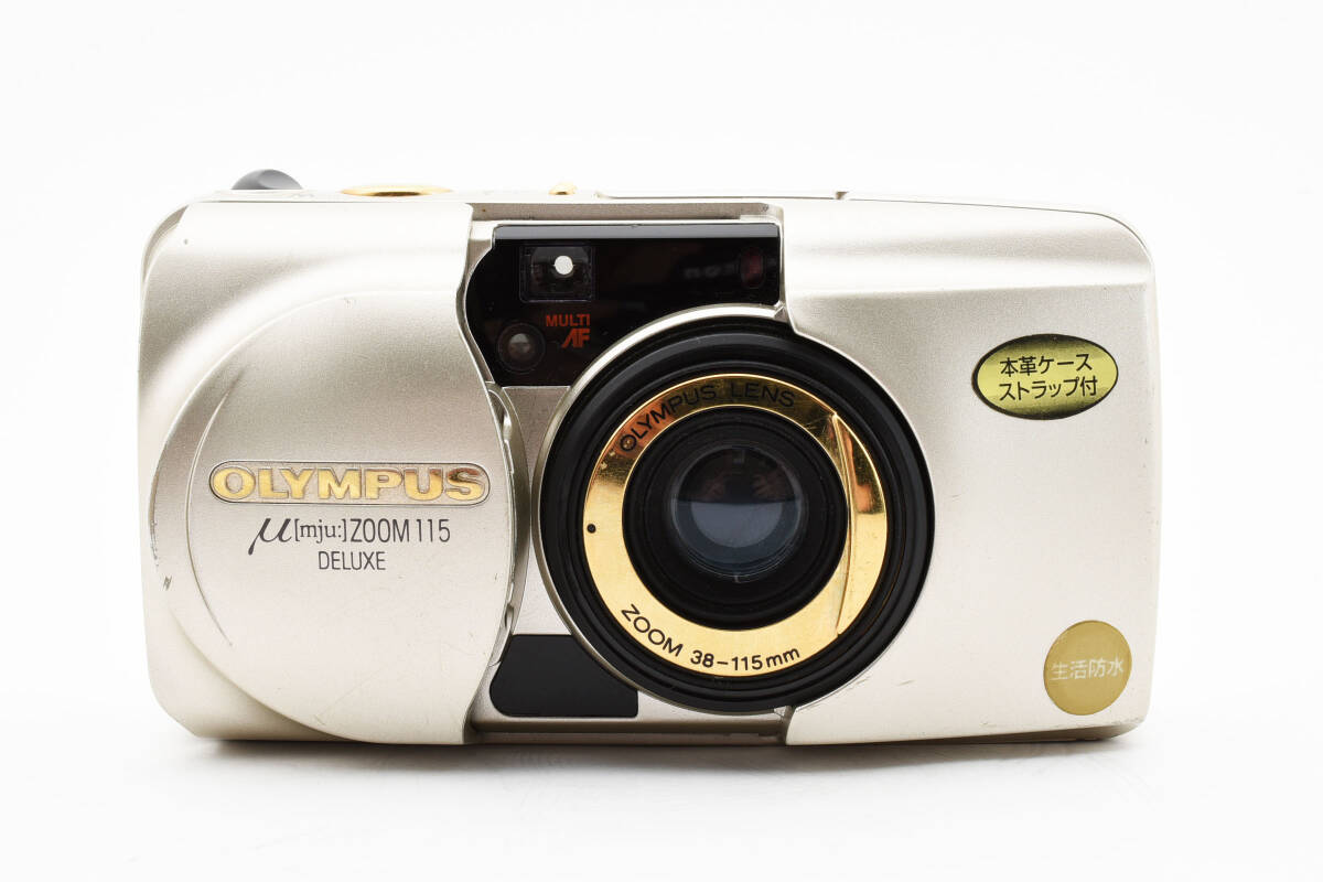 オリンパス OLYMPUS μ[mju:] ZOOM 115 DELUXE 本革ケース・ストラップ付き《完動品》　#C1028_画像3