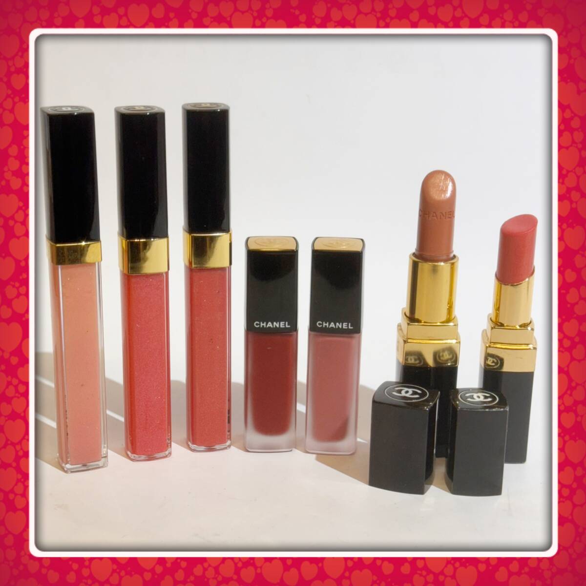 CHANEL Chanel * lipstick, lip gloss 7 pcs set * rouge here car in, rouge Allure ink, rouge here gloss 