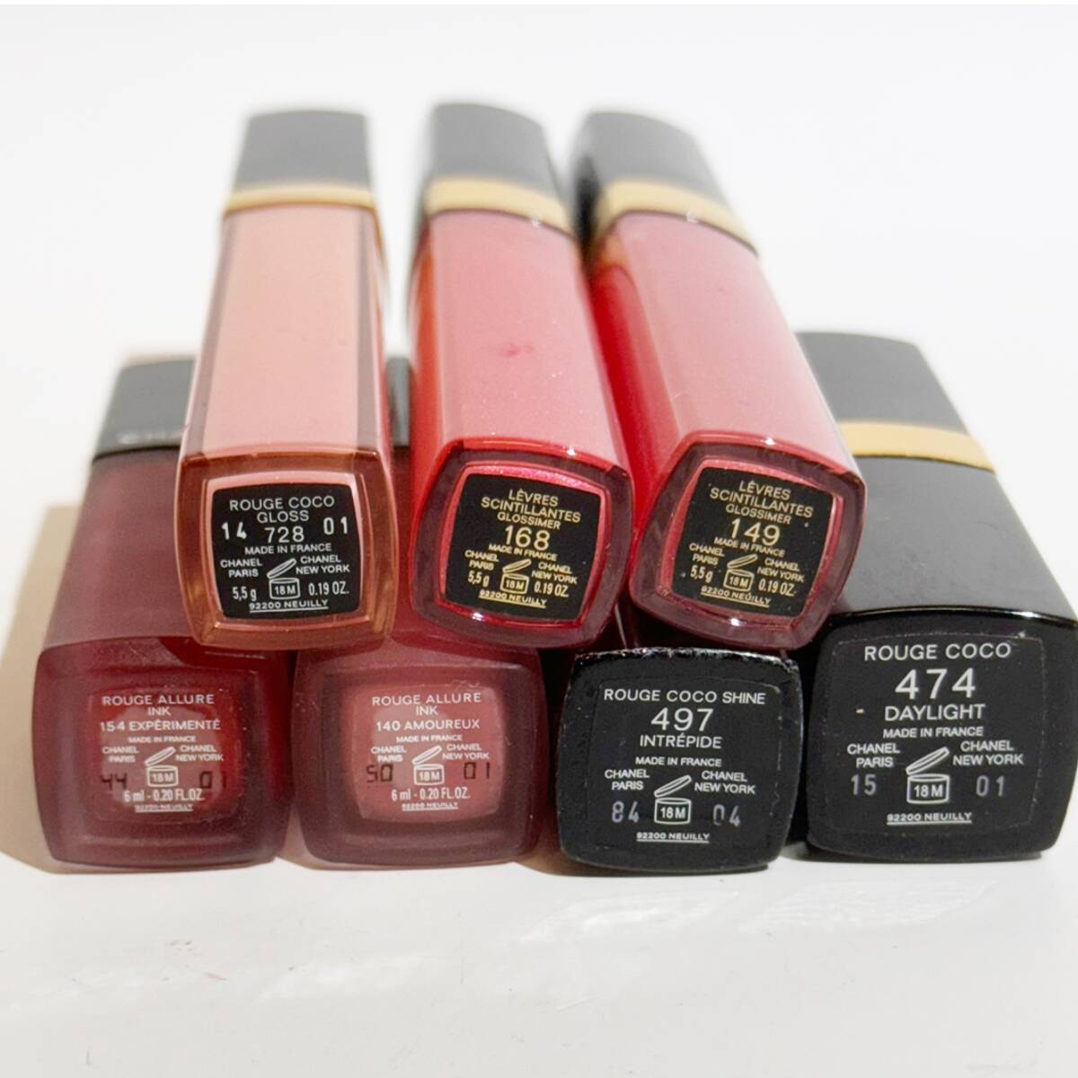 CHANEL Chanel * lipstick, lip gloss 7 pcs set * rouge here car in, rouge Allure ink, rouge here gloss 