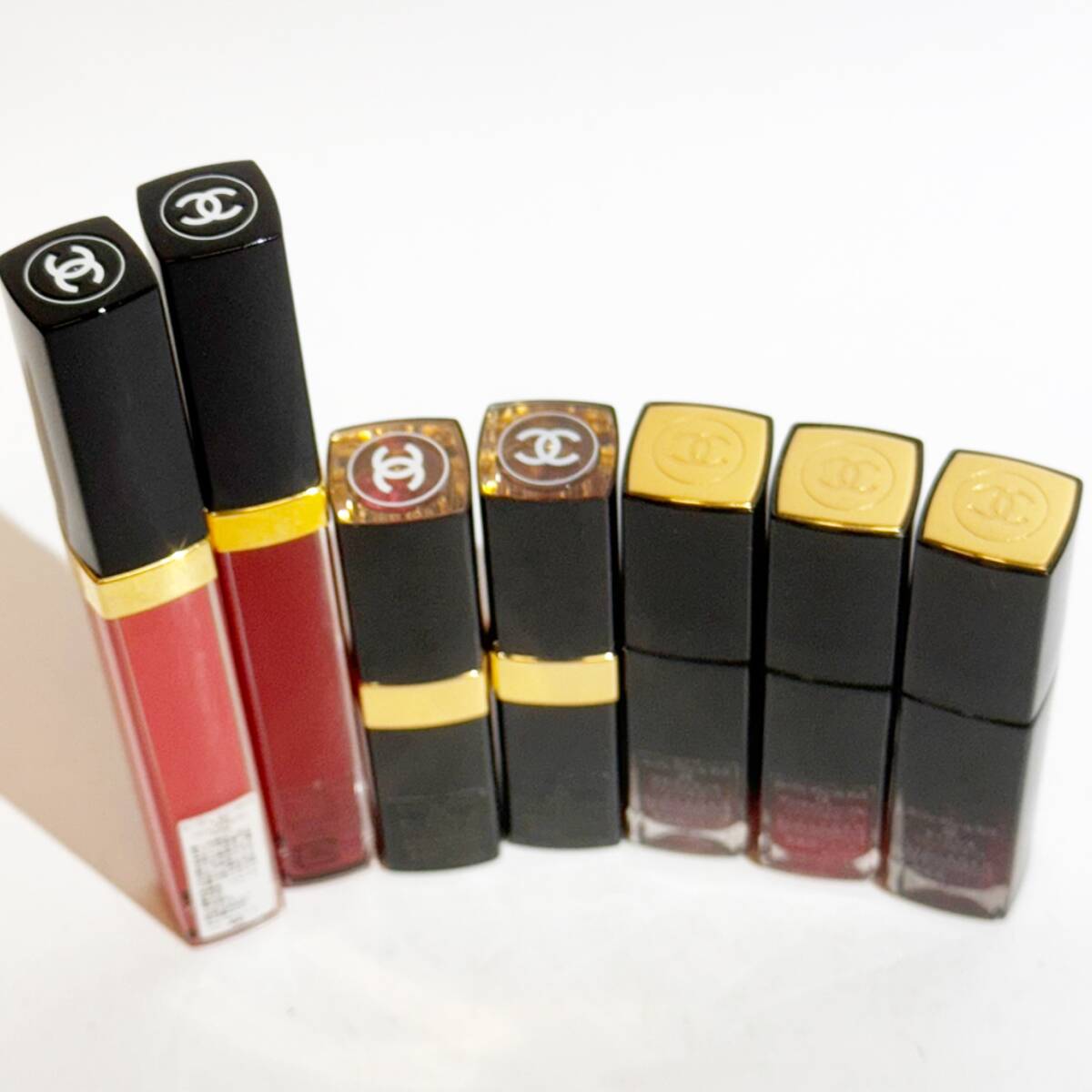 CHANEL Chanel * lipstick, gloss 7 pcs set * rouge here flash, rouge Allure rack, rouge here gloss 