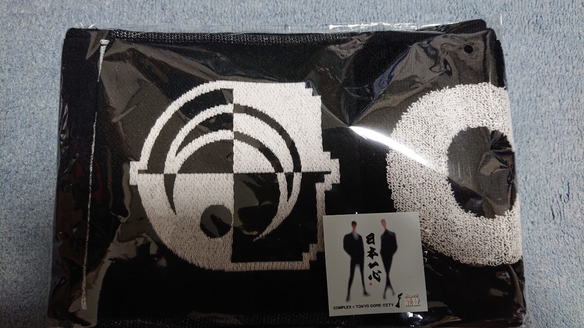  comp Rex COMPLEX Japan one heart 2024 muffler towel + not for sale sticker set Kikkawa Koji Hotei Tomoyasu 