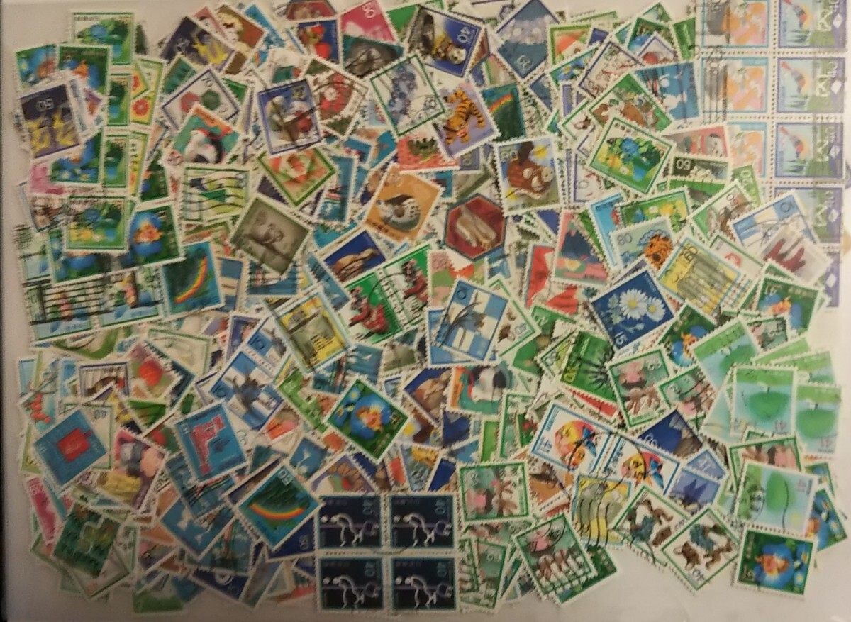 ★使用済み切手(実逓消印) 記念特殊切手 小型 各種1,000枚の画像1