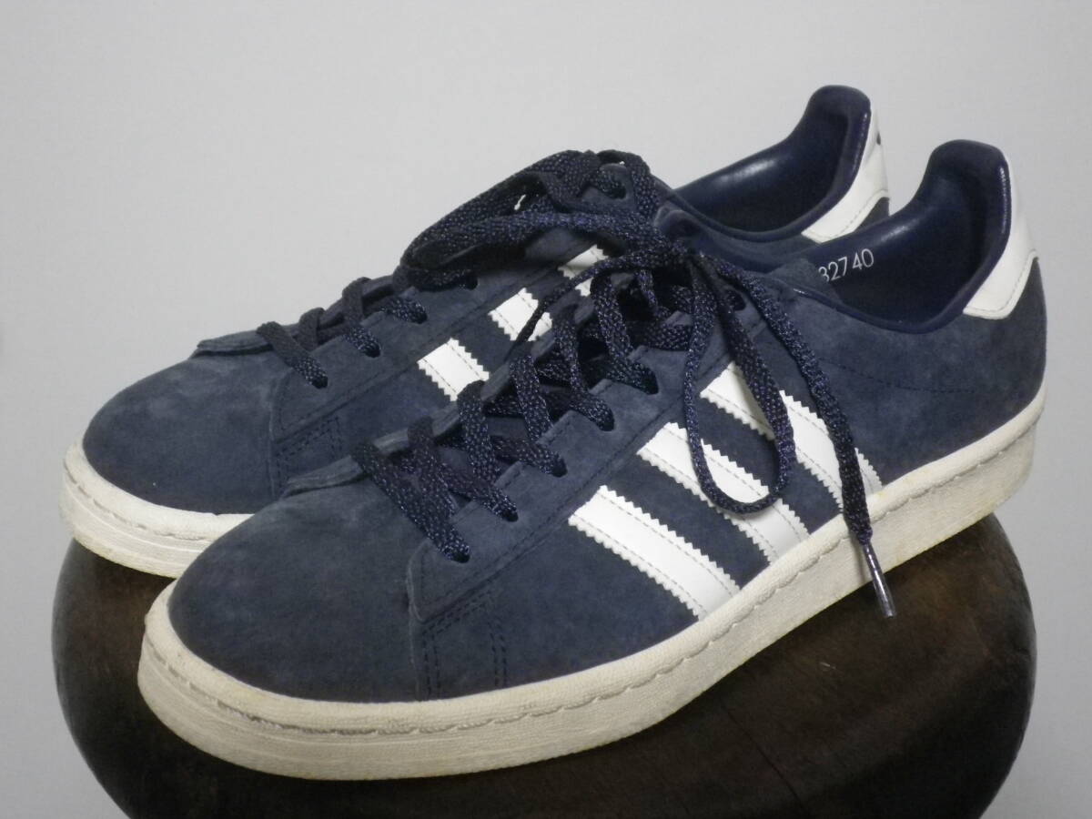 ａｄｉｄａｓ　ＣＡＭＰＵＳ　８０ｓ　キャンパス　復刻　ネイビー　７_画像1