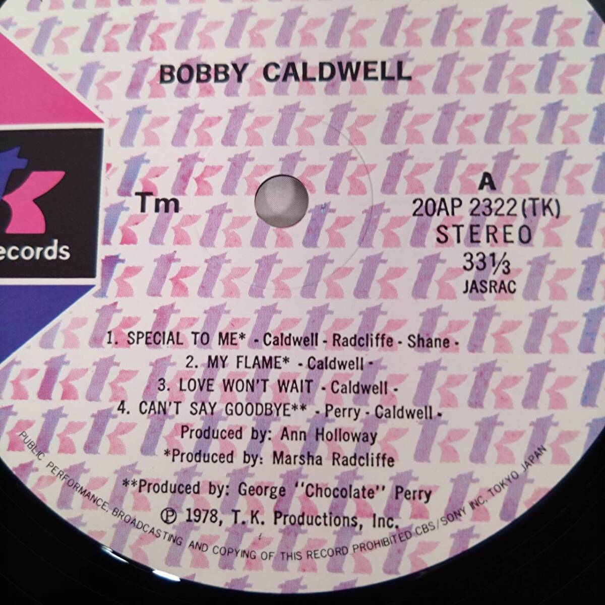 K)Bobby Caldwell(ボビー・コールドウェル) イブニング・スキャンダル LP T.K. Records レコード 洋楽 音楽 LPレコード 動作未確認 E0110_画像4