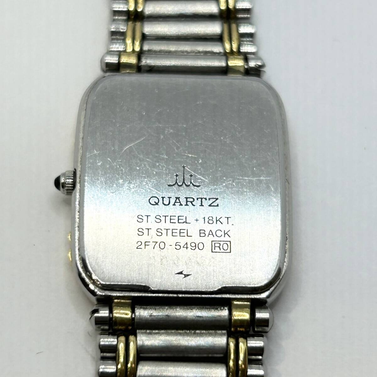 A) батарейка заменена передвижной товар *SEIKO/ Seiko наручные часы 2F705490 CREDOR/ Credor 18KT серебряный циферблат Gold комбинированный мужской женский E1601