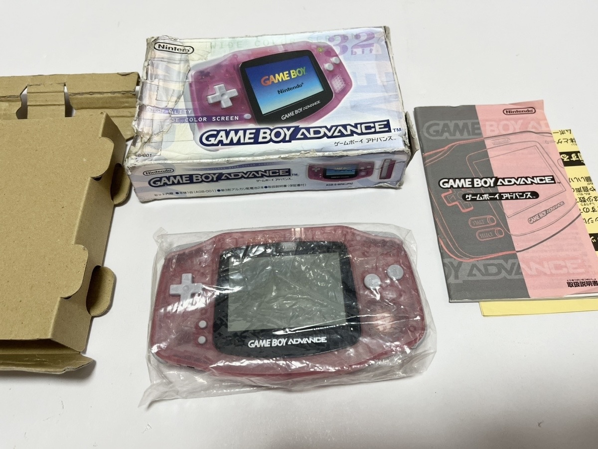 【GBA】ゲームボーイアドバンス□本体□ミルキーピンク□_画像2