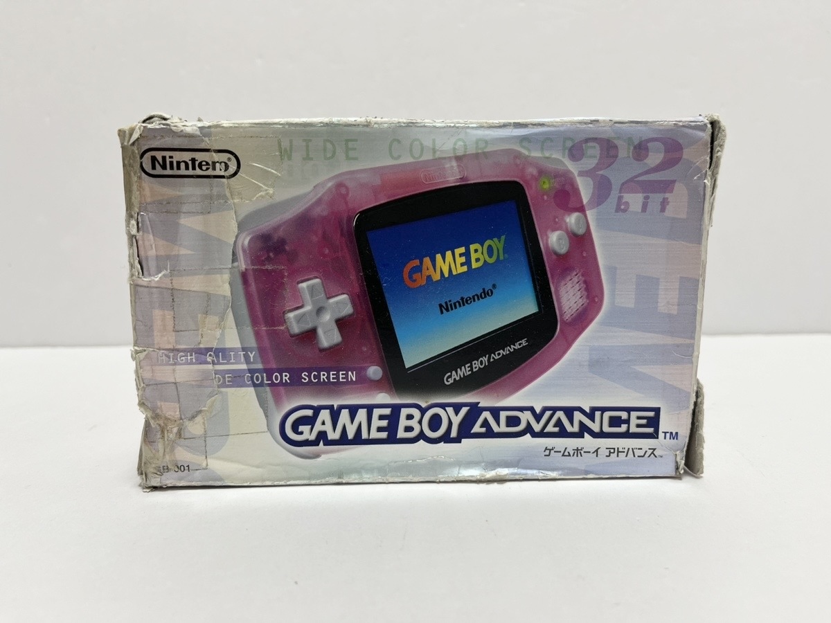 【GBA】ゲームボーイアドバンス□本体□ミルキーピンク□_画像1