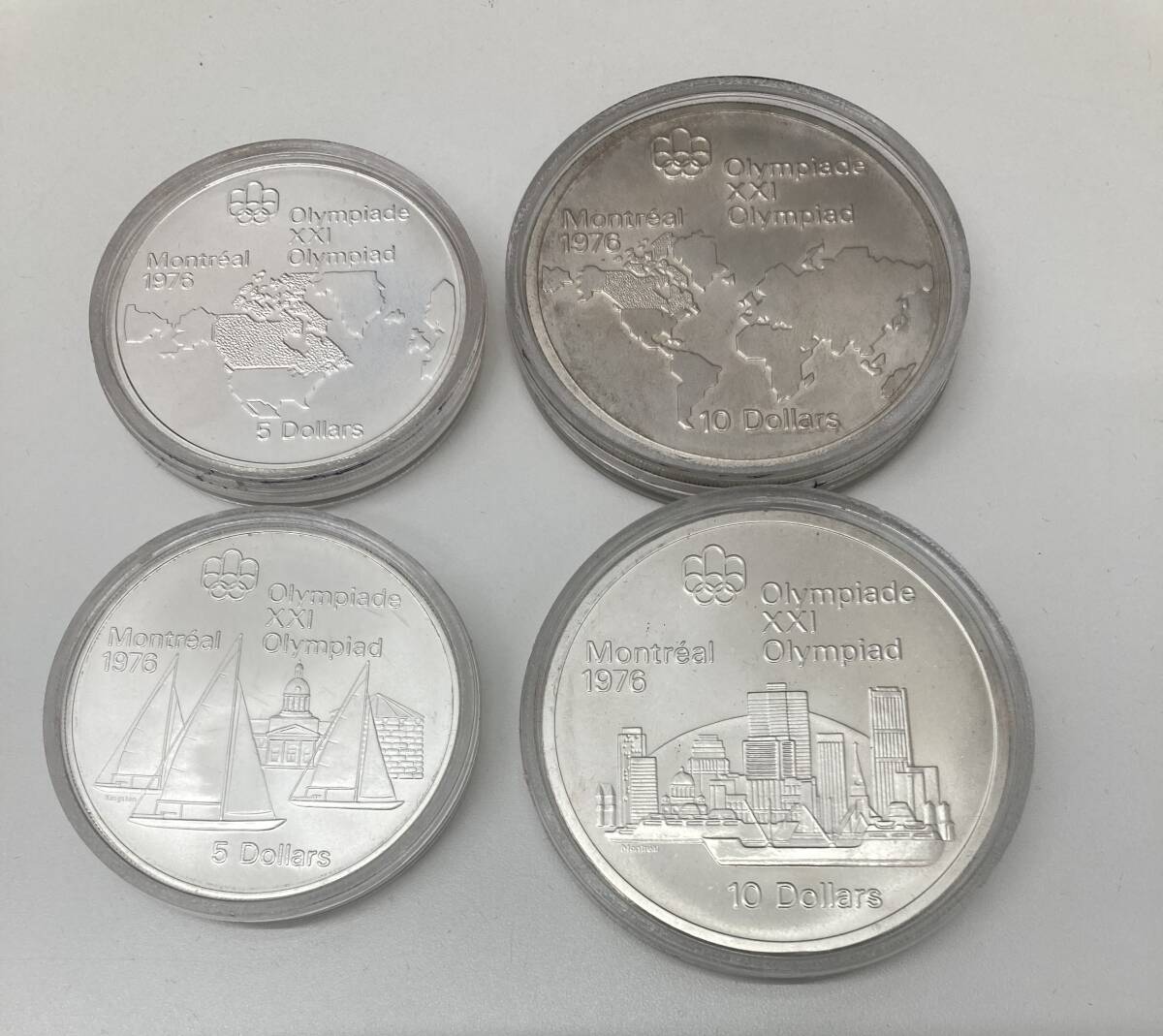 4412　1976　カナダ　オリンピック　記念　コイン　銀貨　5ドル　10ドル　硬貨　モントリオール大会　CANADA　Montreal　30ドル　dollar_画像5