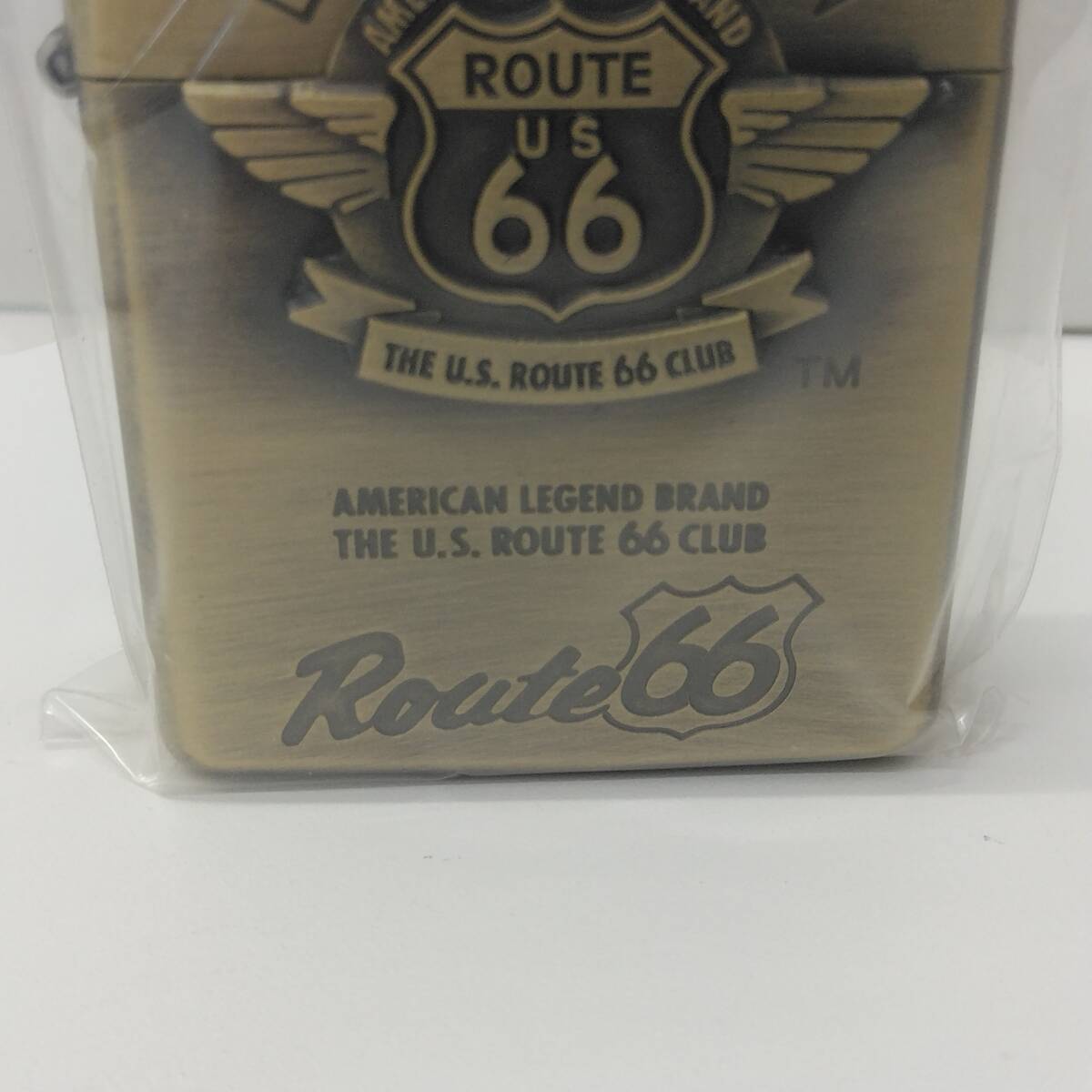 #4215G ライター 喫煙具 ZIPPO ジッポ ROUTE66 ルート66 トリッキーバージョン 底面 F X 刻印 銀メッキ 箱等付属品無 保管品_画像8