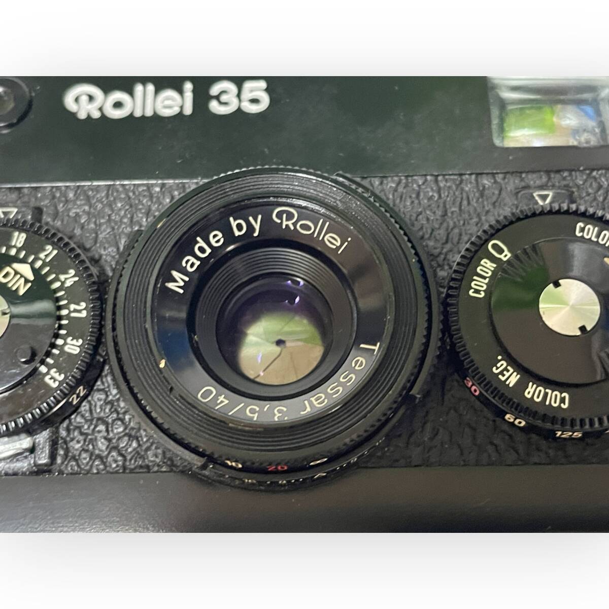 Rollei 35 ブラック SINGAPORE / Tessar 40mm F3.5 ローライ コンパクトフィルムカメラ カメラ 動作未確認 ジャンク扱い １円スタート_画像3