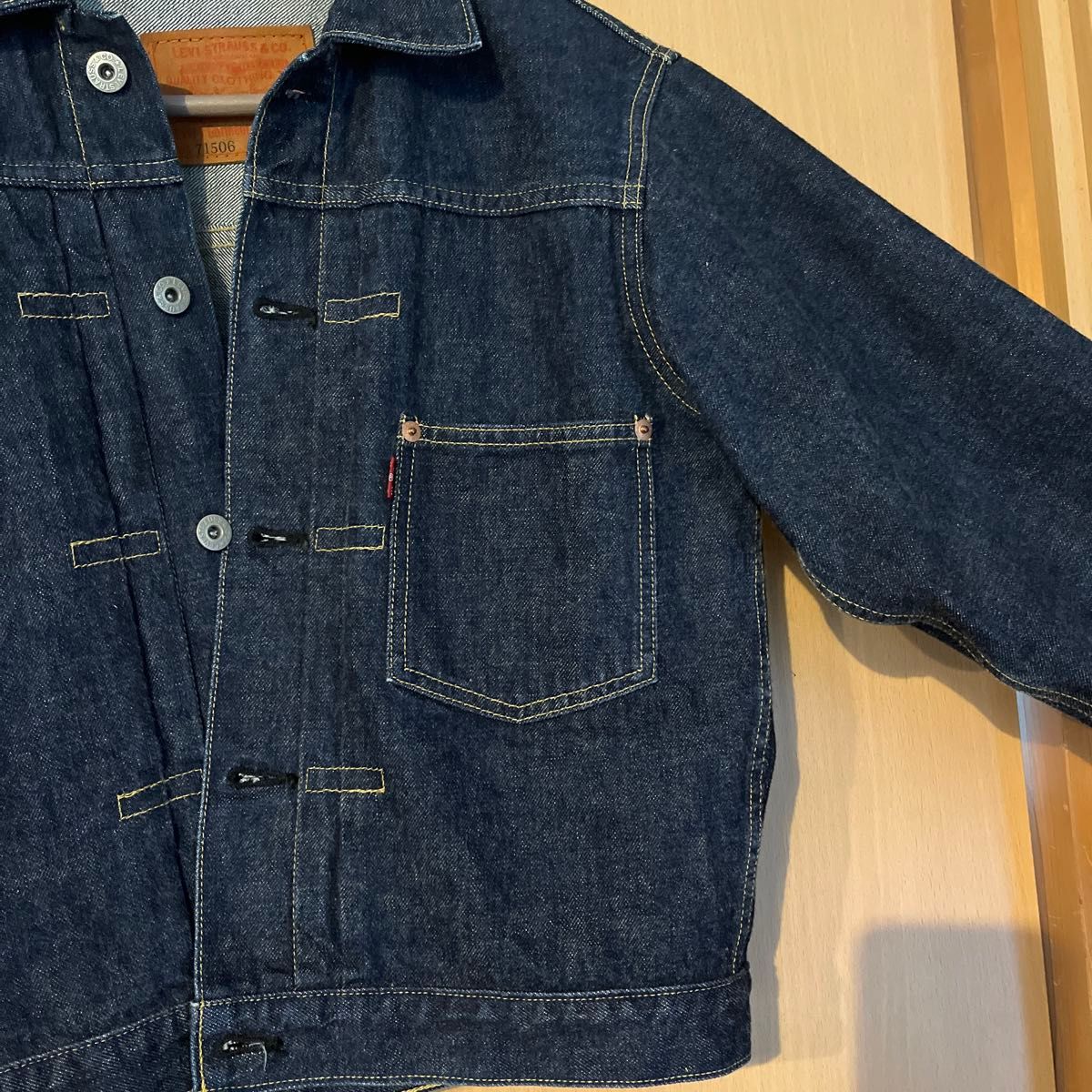 美品 LEVI'S 71506XX 36 1st 大戦 復刻 Gジャン デニム 美品 LEVI'S 71506XX 36 1st 大戦 復刻 Gジャン デニム