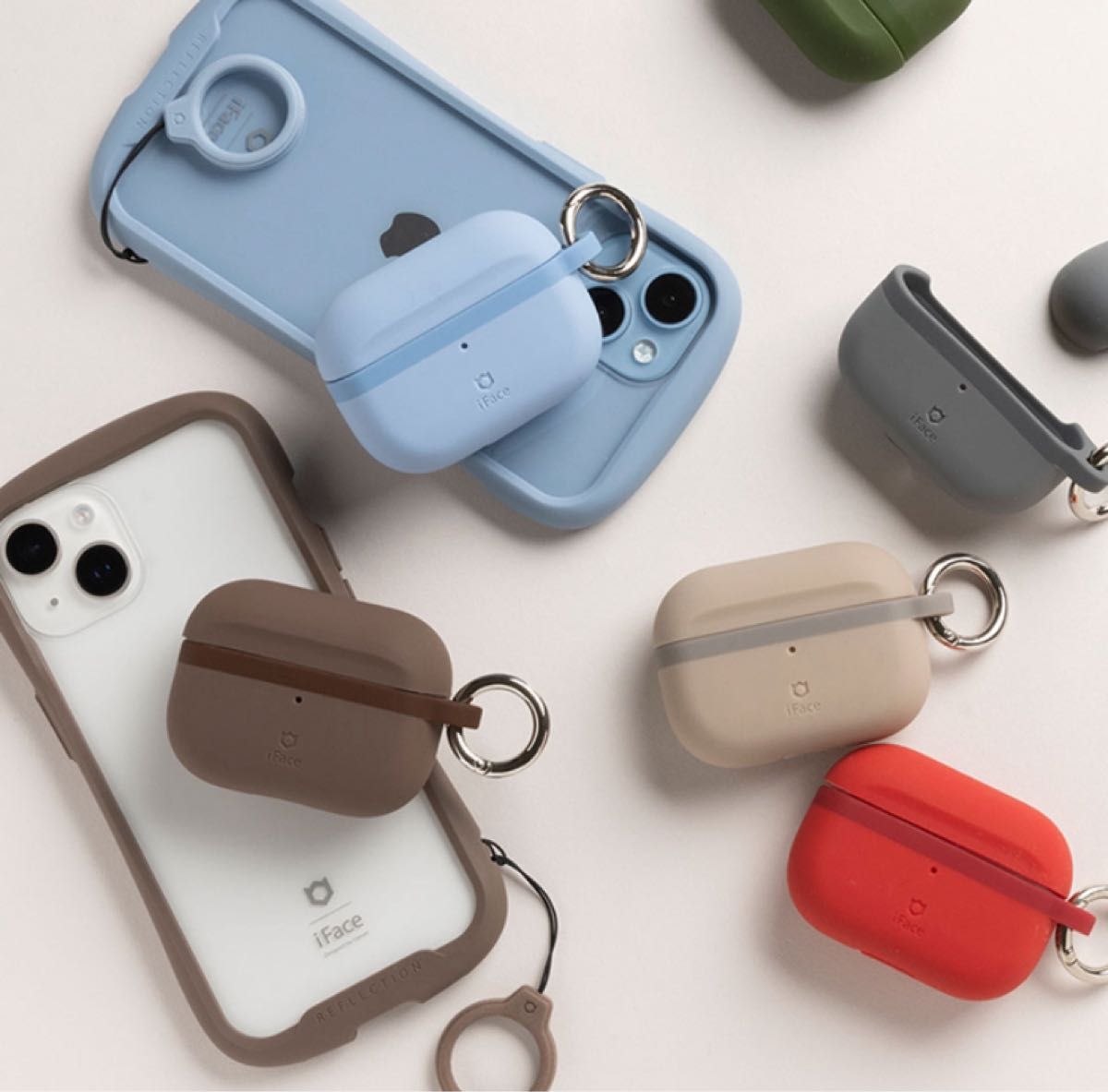 AirPods Pro iFace シリコンケース  新品・未開封品 カーキ