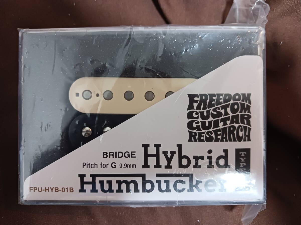 【新品】 Freedom Custom Guitar Research Hybrid Humbucker Type I Pitch for G Bridge Zebraの画像1