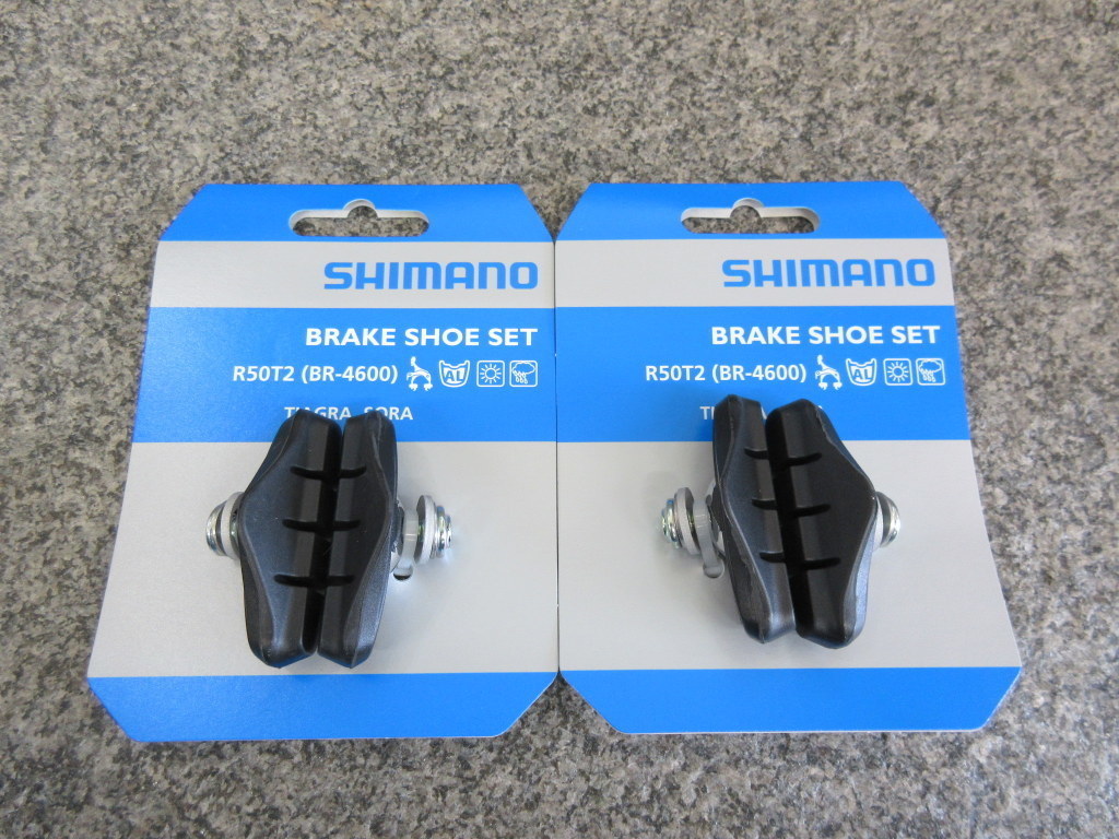 Shimano R50T2 ロード用ブレーキシュー ２ペア/前後セット （BR-4600 ） の画像2