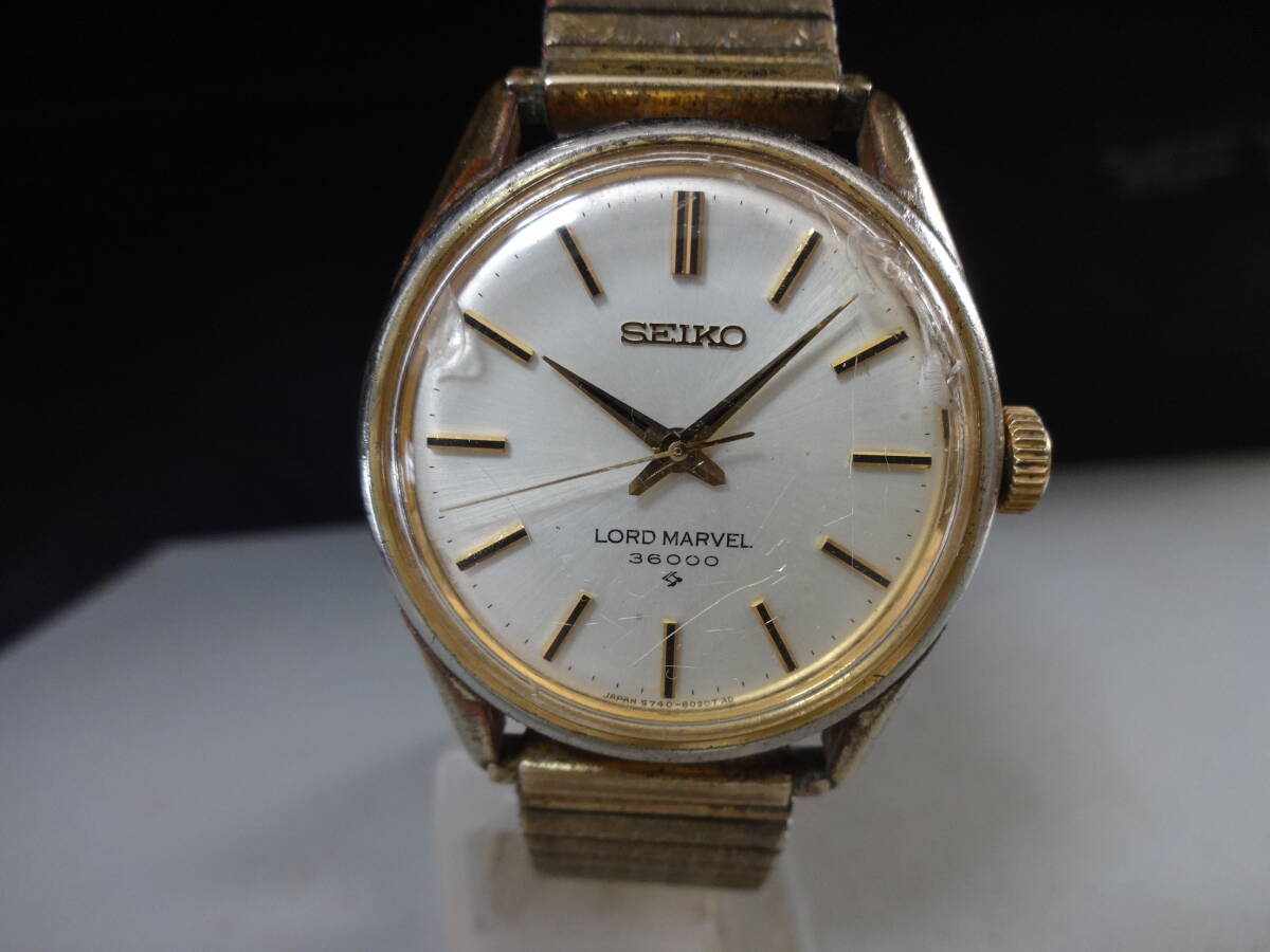 セイコー SEIKO 手巻き 腕時計 LORD MARVEL 36000 1967年製 23石 5740-8000 動作品 Cal.5740C 10振動_画像1