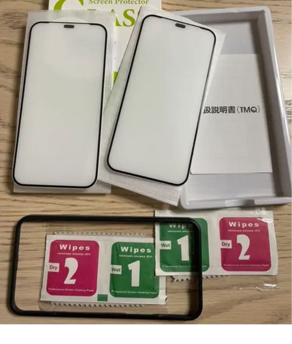 iPhone12 / 12Pro ガラスフィルム （2枚入り ）防塵網付き 12#