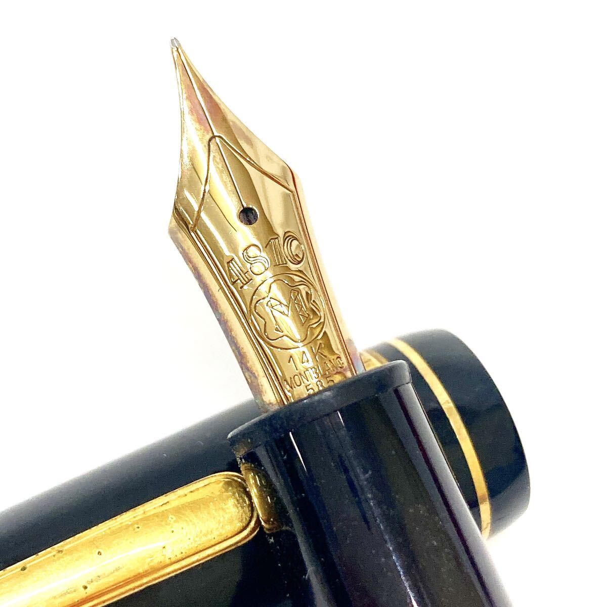 MONTBLANC モンブラン 万年筆 MEISTERSTUCK マイスターシュテュック No 146 ペン先 14K 4810 ブラック 筆記用具 文房具 alp古0416の画像2