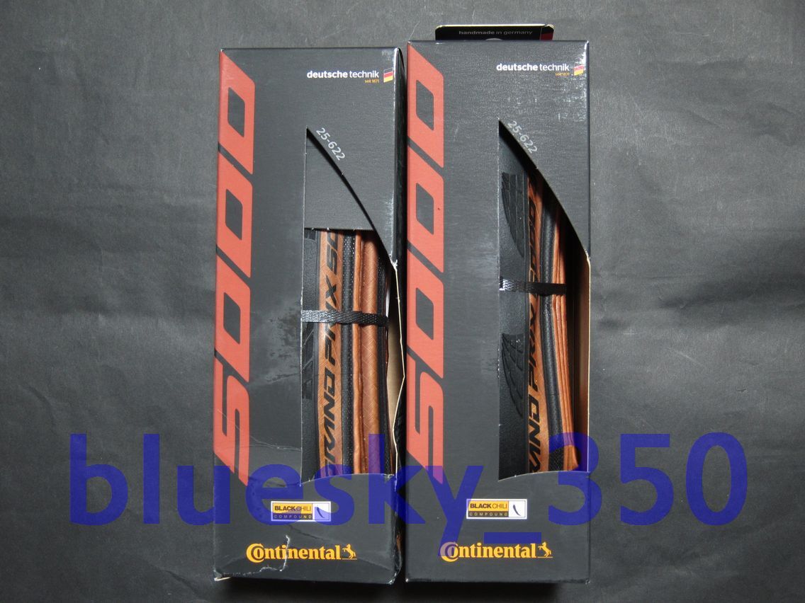 Continental Grand Prix 5000 Transparent 700x25C クリンチャー 2個セット 新品 送料無料 コンチネンタル GP5000の画像1