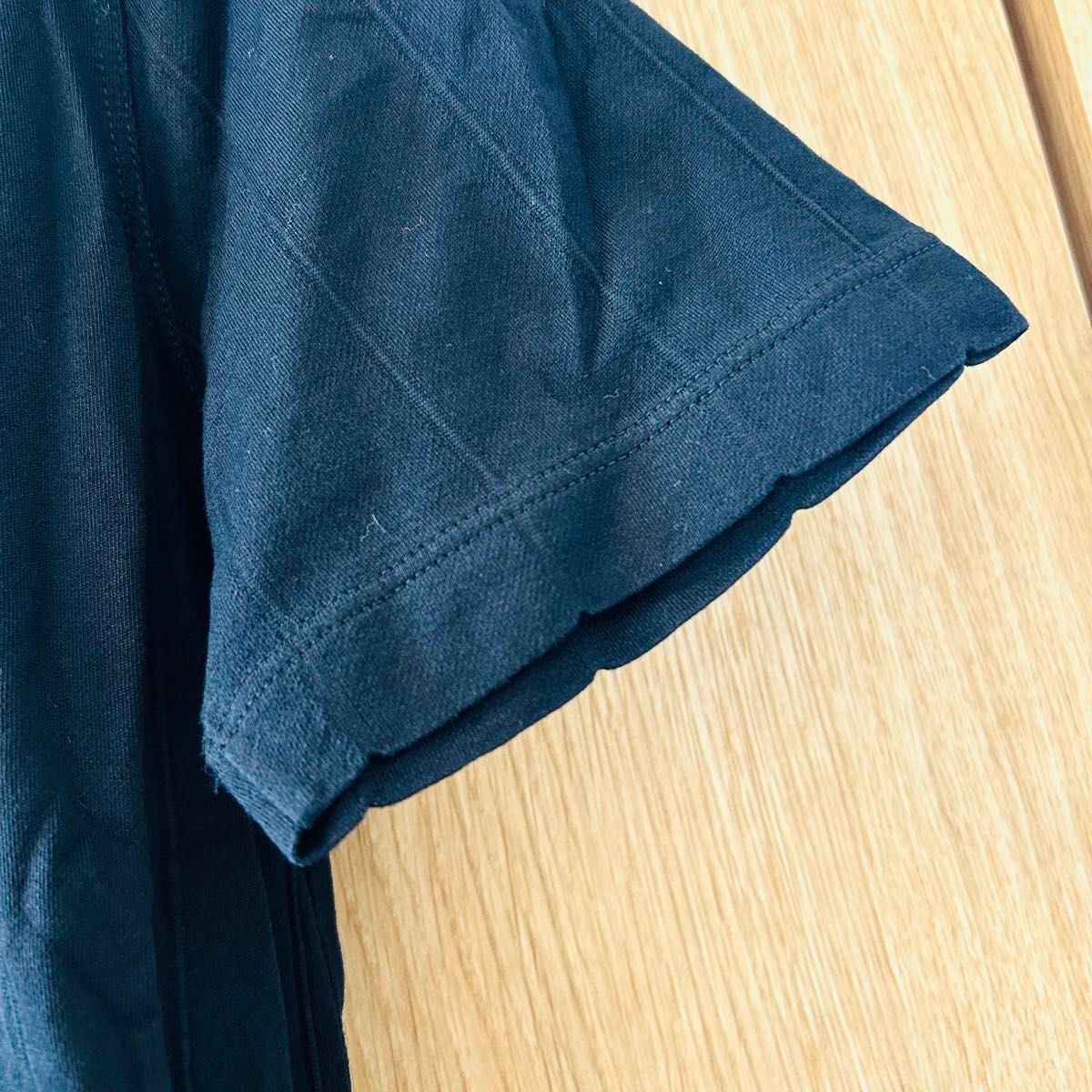 希少　LOUIS VUITTON ルイヴィトン　ポロシャツ　モノグラム イタリア製　 半袖 半袖ポロシャツ 黒 ブラック