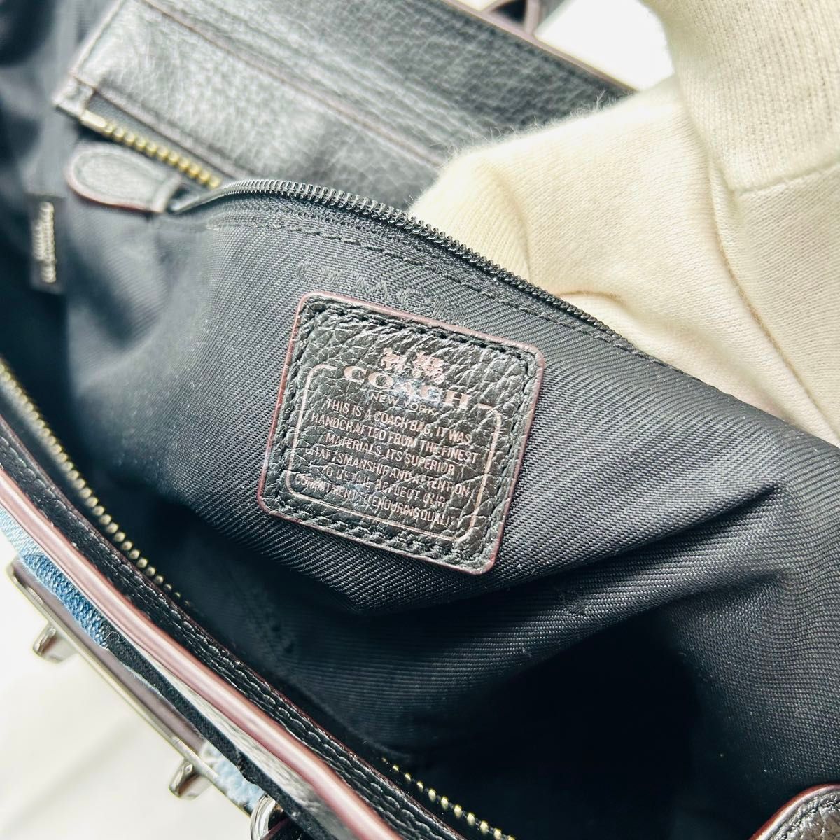 希少 COACH コーチ ショルダーバッグ 2way デニム パッチワーク 希少 COACH コーチ ショルダーバッグ 2way デニム パッチワーク