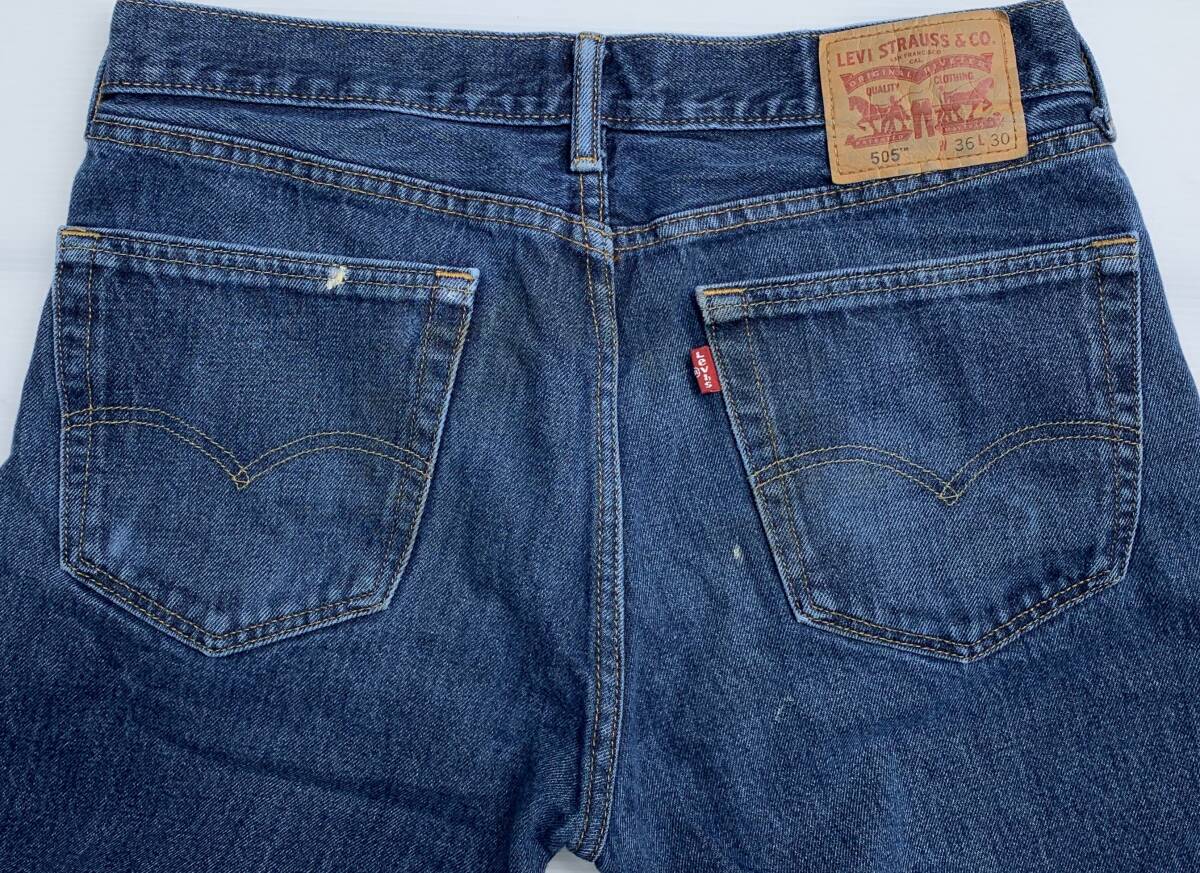 ★リーバイス Levi's 505【定番ストレート / 絶妙なヌケ感、色残りあり Levi's 505 】W36 / L30_画像6