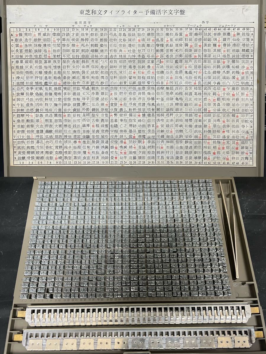 [ used beautiful goods ] Toshiba peace writing typewriter BW-2113 preliminary . character face set Showa Retro operation not yet verification with cover antique Vintage goods 