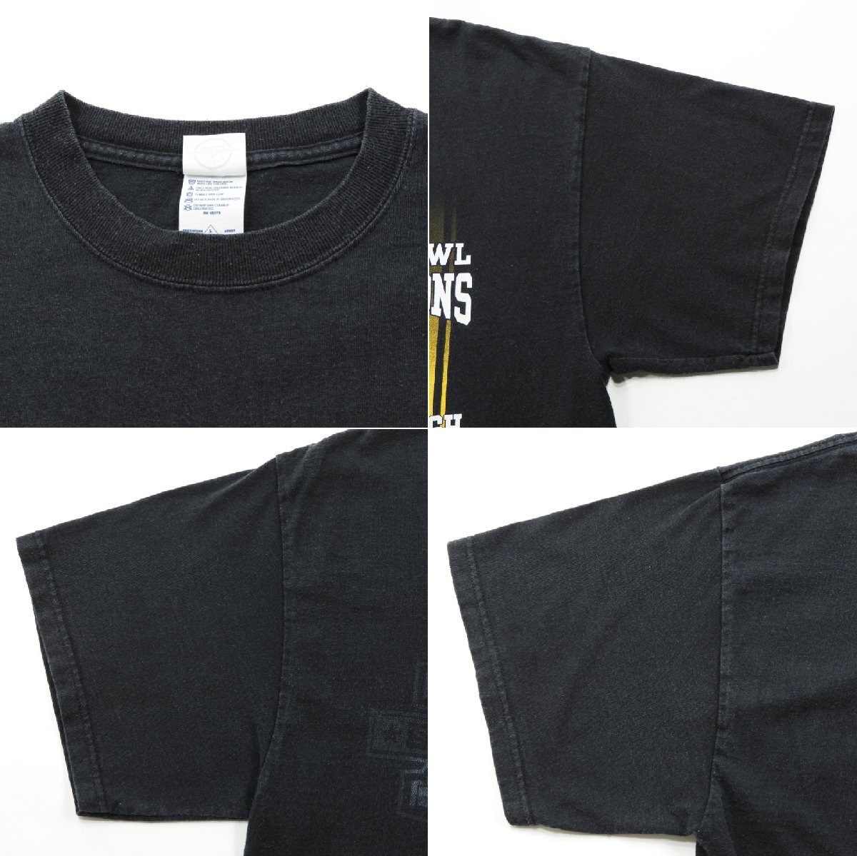 ピッツバーグ スティーラーズ SUPER BOWL CHAMPIONS スーパーボウル NFL プリント Tシャツ size L #19086 送料360円 DELTA デルタ アメフト_画像6