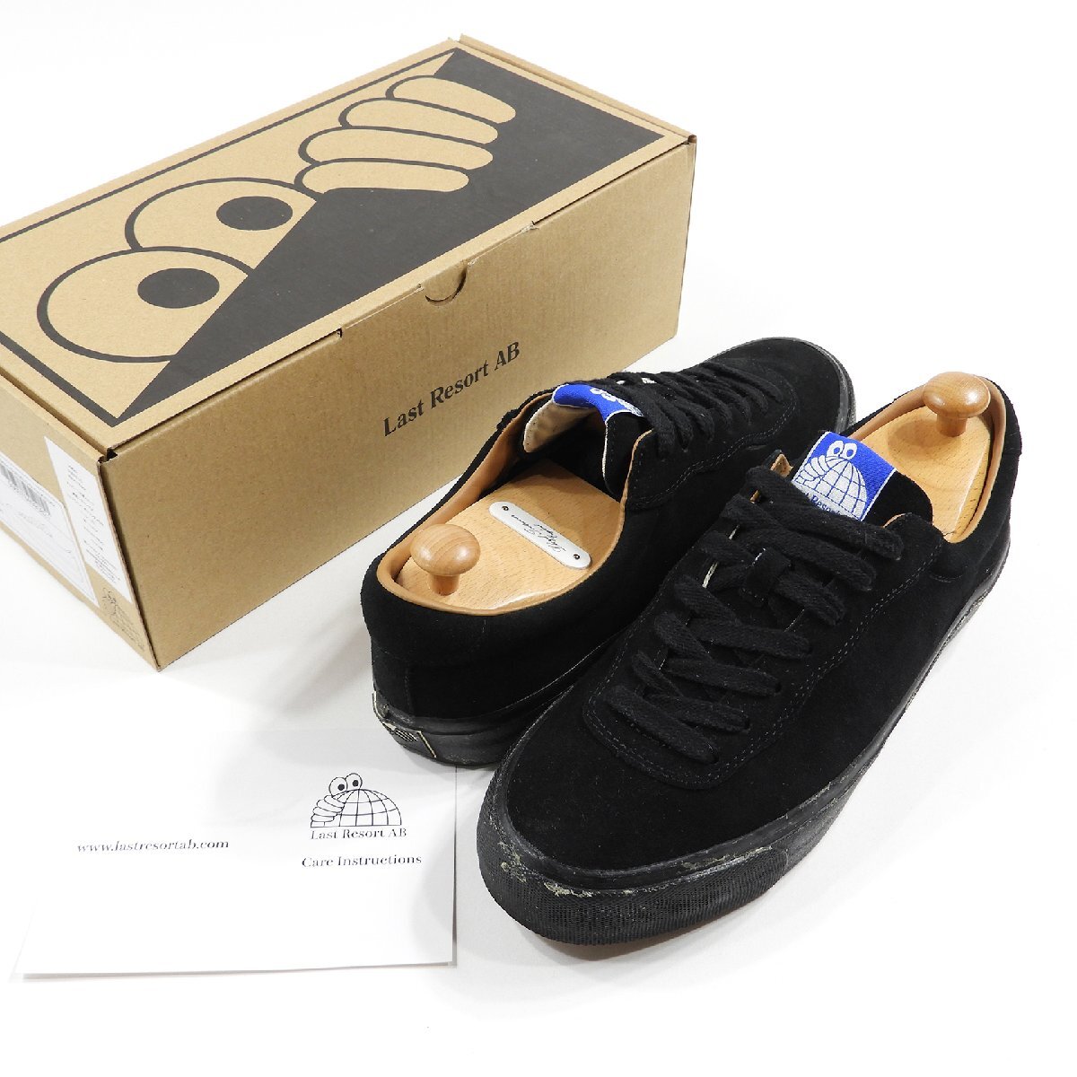  box attaching Last Resort AB suede sneakers VM001 low cut size 9 #18802 last resort e- Be suede shoes 