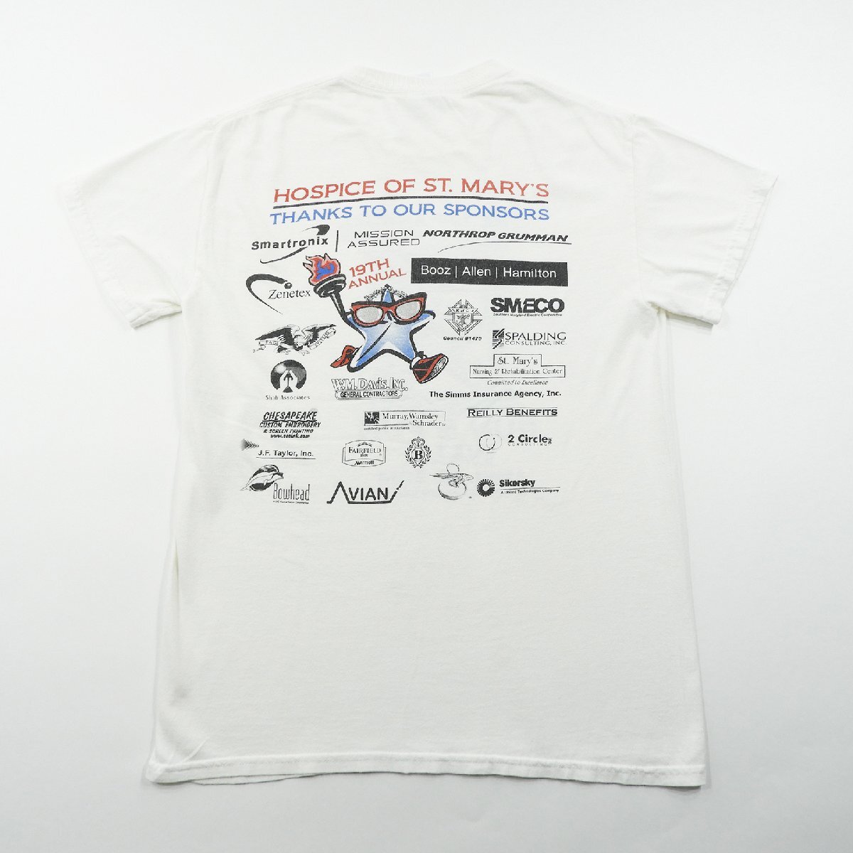 THE 19th ANNUAL HOSPICE OF ST.MARY`S RUN&FUN WALK 半袖 Tシャツ size S #18906 送料360円 GILDAN ギルダン イベント ランニング_画像2