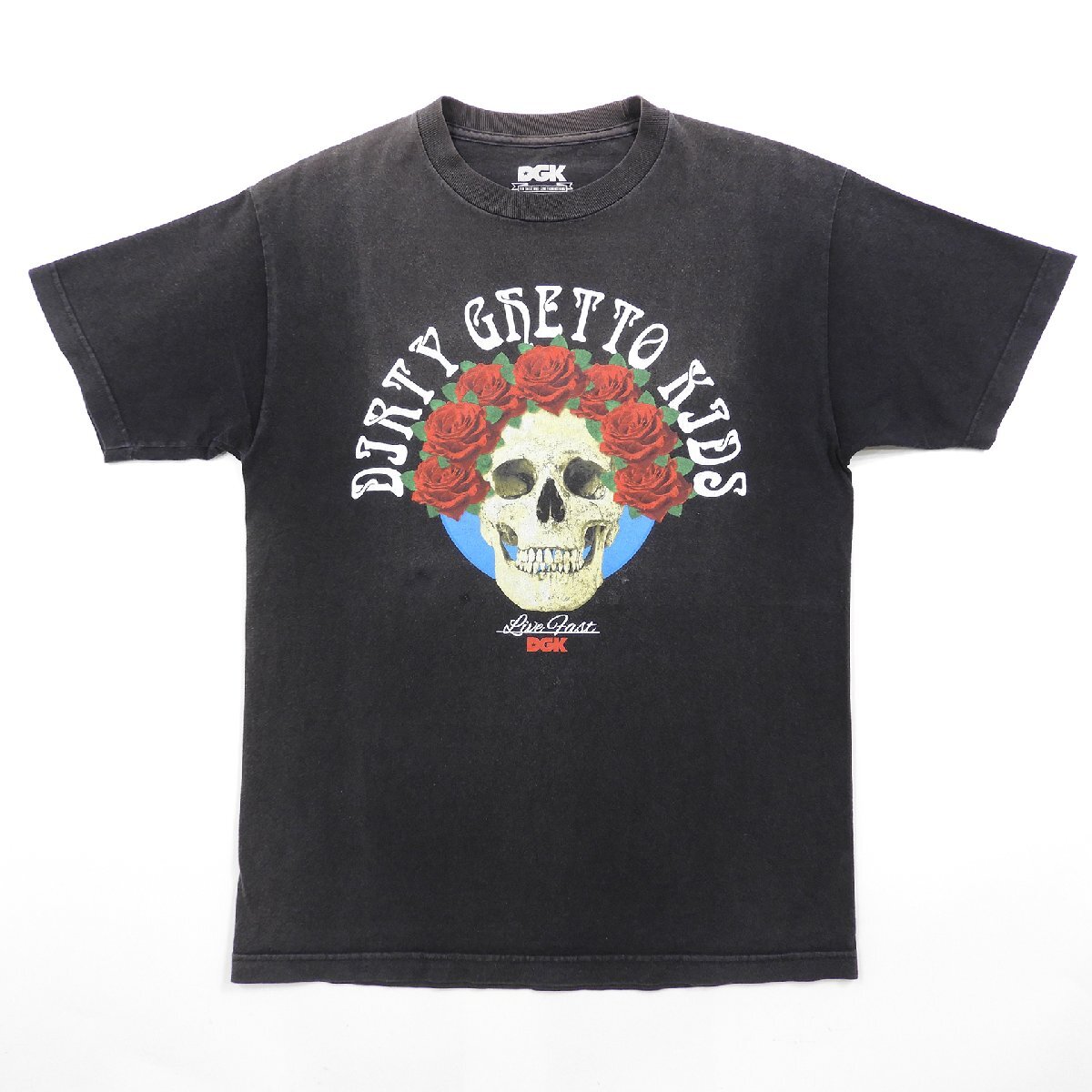 DGK 半袖Tシャツ スカル ブラック Size M #19200 送料360円 アメカジ カジュアル Tee_画像1