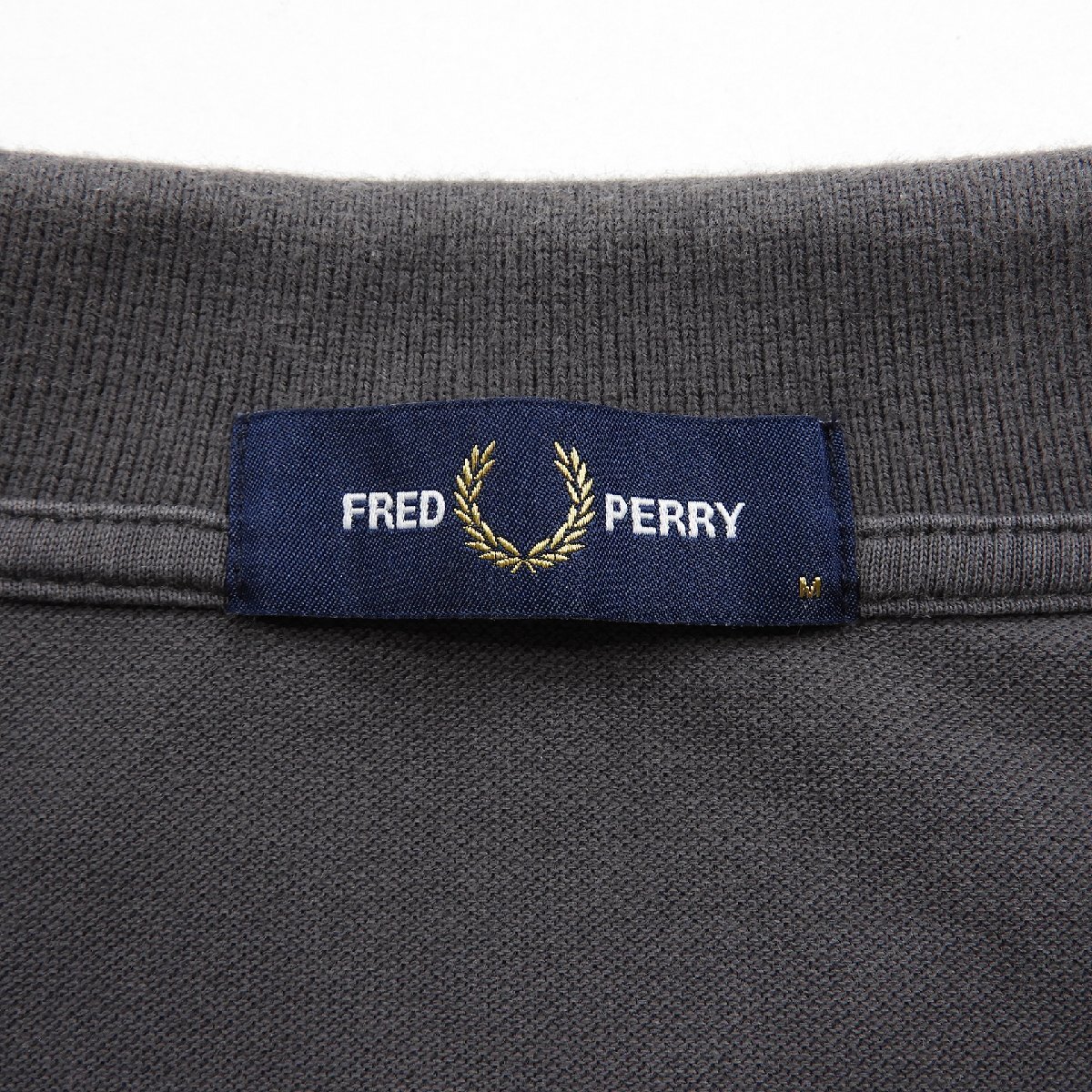 FRED PERRY Fred Perry polo-shirt with short sleeves Size M #19219 postage 360 jpy American Casual casual beautiful . ivy pre pi-