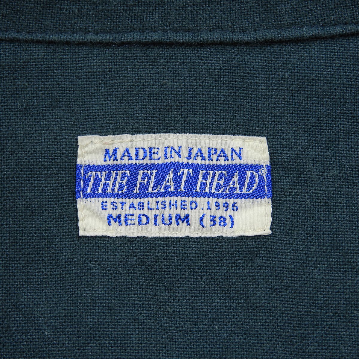 THE FLAT HEAD フラットヘッド トライブレンドシャツ size M #19319 リネン アメカジ オープンカラー_画像3