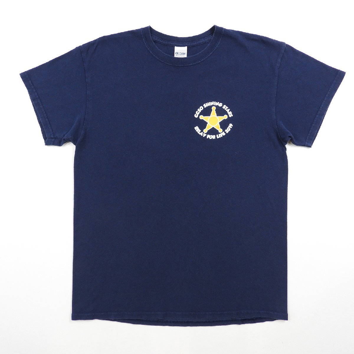 CCSO SHINING STARS RELAY FOR LIFE 2019 Tシャツ ネイビー Size M #19093 送料360円 アメカジ カジュアル 古着 宇宙 ロケット Tee_画像2