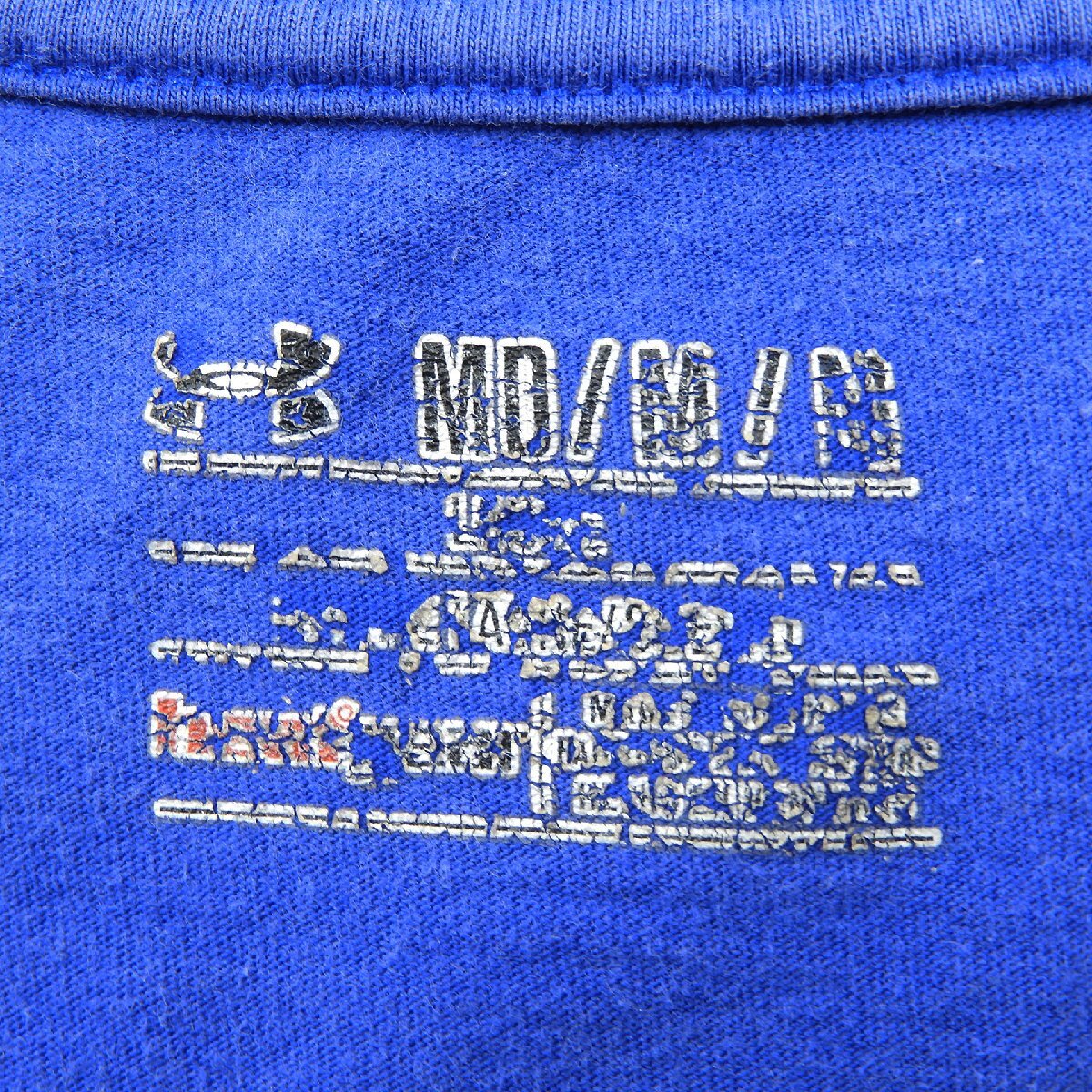 UNDER ARMOUR アンダーアーマー Tシャツ ブルー Size M #19117 送料360円 アメカジ カジュアル Tee スポーツウエア_画像3