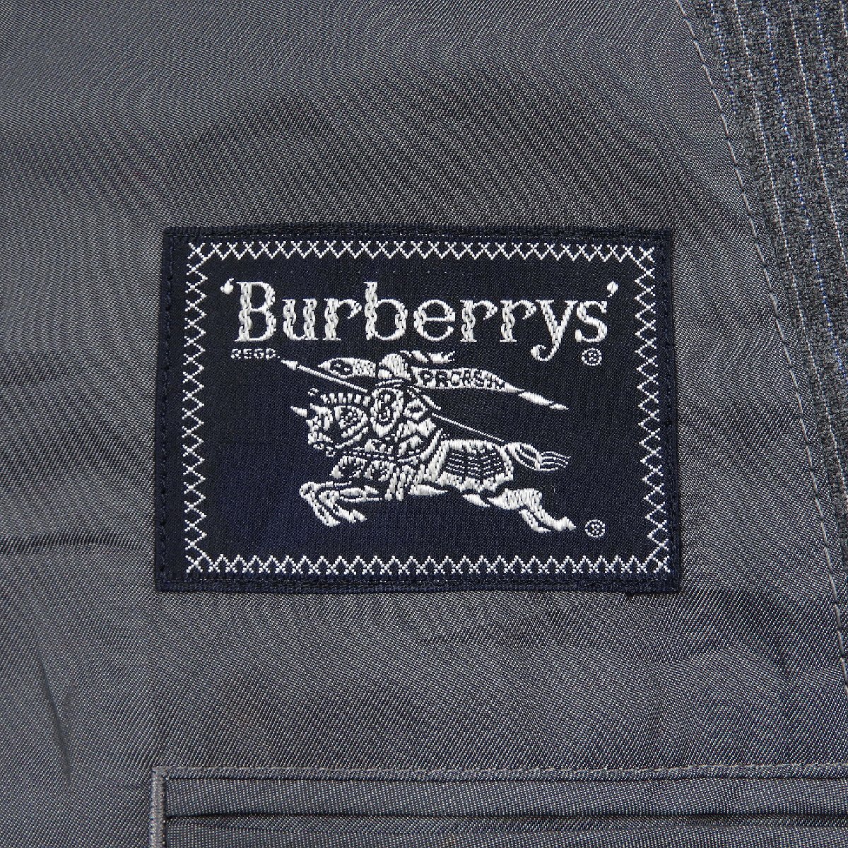 Burberrys バーバリー 2B ウール テーラードジャケット #19720 オールド バーバリーズ きれいめ トラッド ビジネス ストライプ_画像3