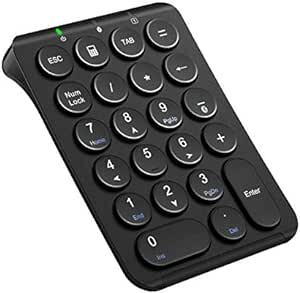 iClever テンキー Bluetooth ワイヤレス 数字 キーボード パンタグラフ式 Type-C充電 超薄型 Tabキー付_画像1