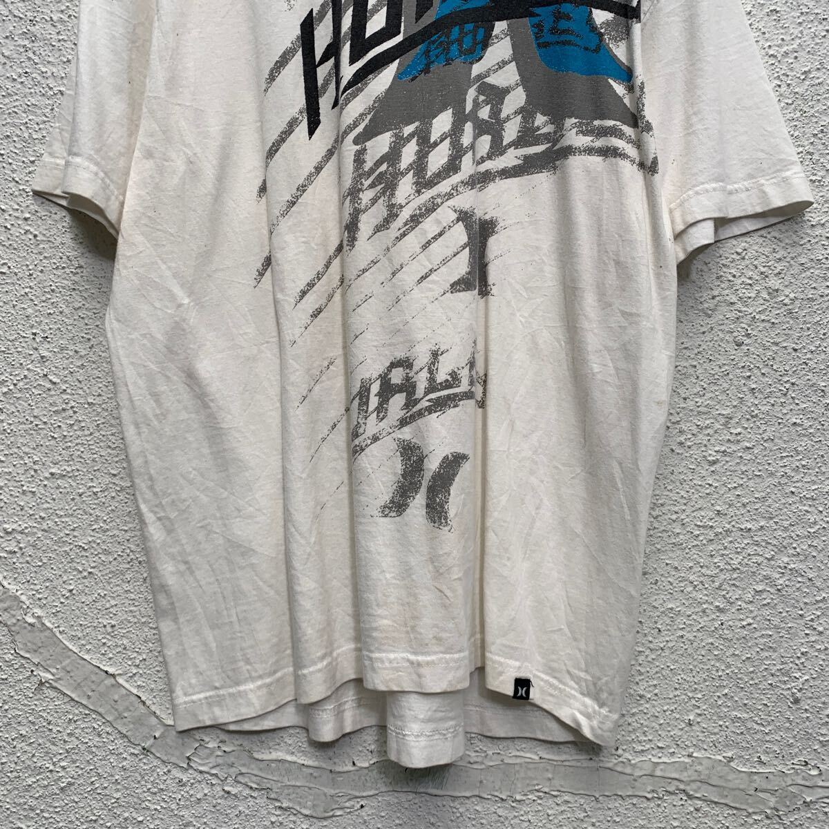 Hurley X 半袖 プリントTシャツ L ホワイト ハーレー クルーネック 古着卸 アメリカ仕入 a604-7625_画像3