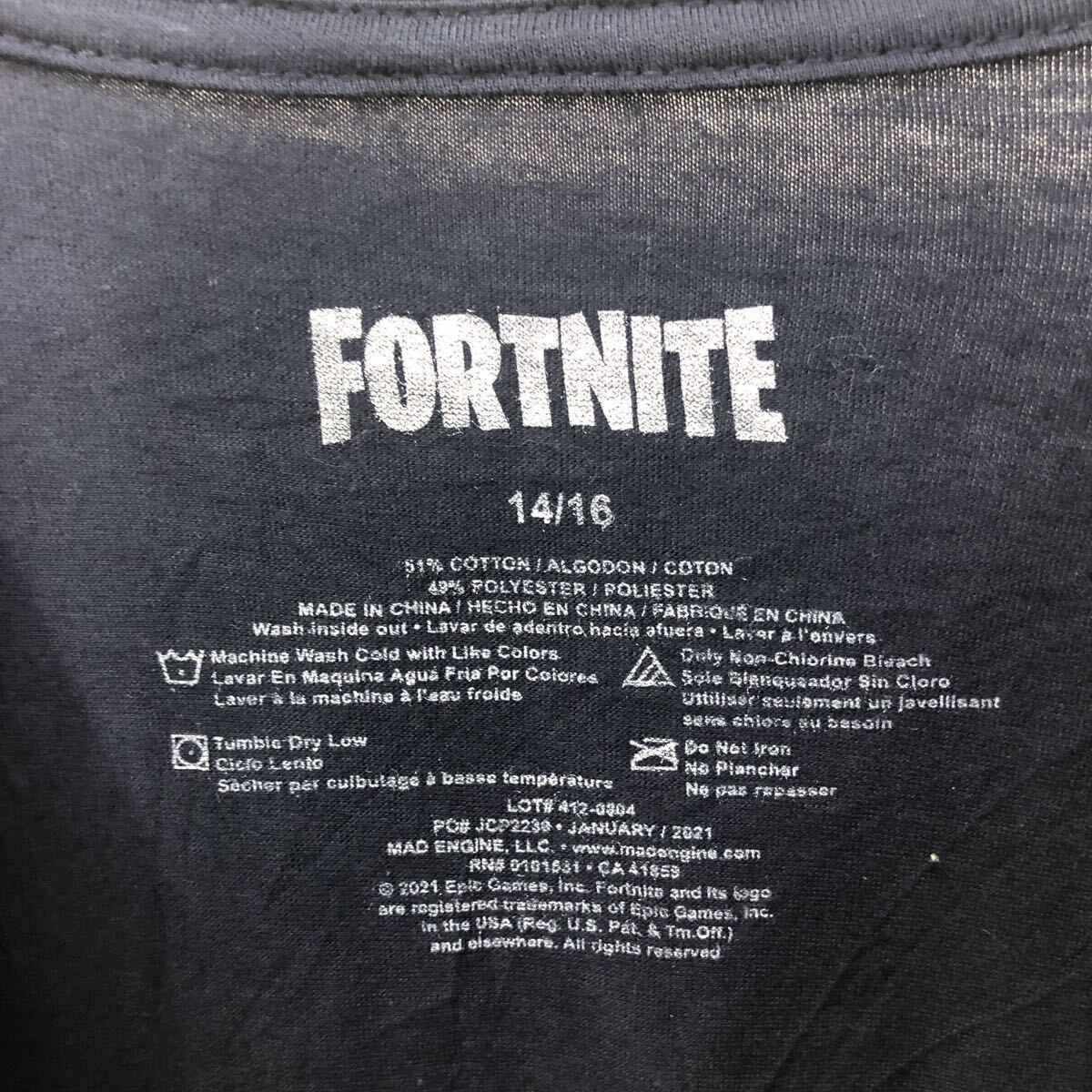 FORTNITE 半袖 プリント Tシャツ フォートナイト キッズ M~ ゲーム クルーネック 古着卸 アメリカ仕入 a604-7636の画像7